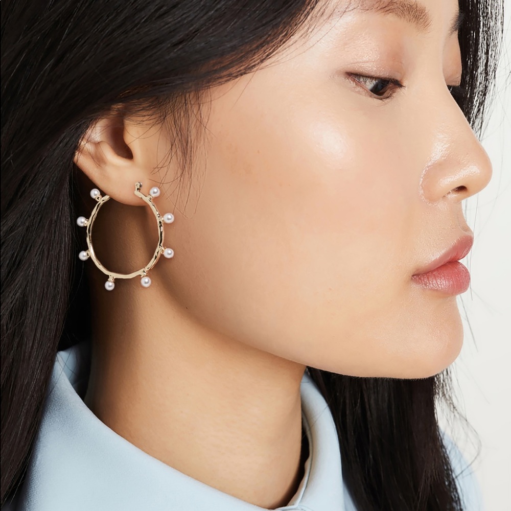 Jules Smith spotted hoop earrings